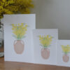 Illustration Mimosa dans un pot en A4, A5 et A6