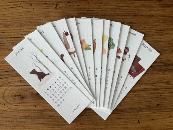 Calendrier Marque-Pages 2024